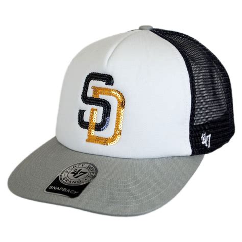 47 Brand San Diego Padres Mlb Glimmer Snapback Baseball Cap Mlb