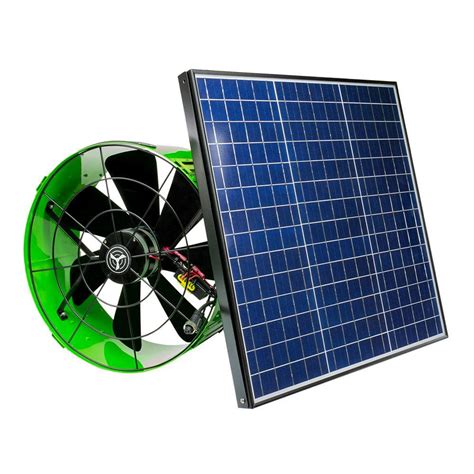 Quietcool 40 Watt Hybrid Solarelectric Powered Gable Mount Attic Fan