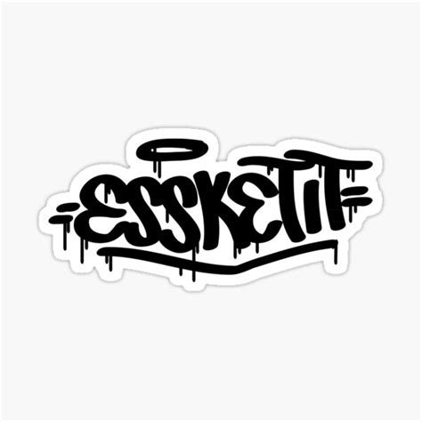 Esskeetit Graffiti Dripping Sticker For Sale By Samuelmolina Redbubble