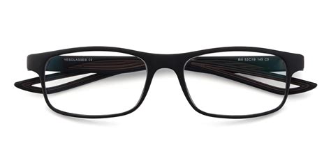 Matte Black Coffee Classic Tr90 Rectangle Eyeglasses Bill