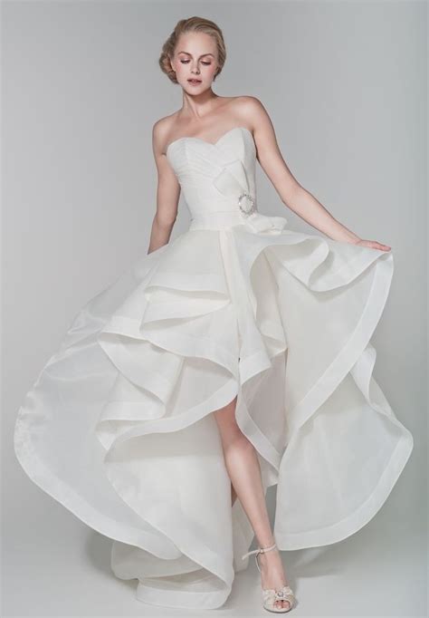 Whiteazalea Elegant Dresses Elegant Wedding Dress In High Low Design