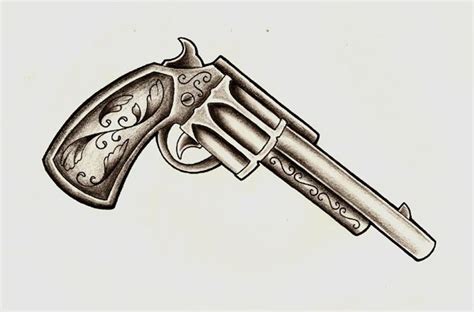 Revolver Tattoo Drawings
