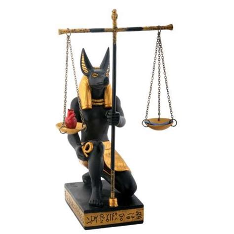 Anubis Scales Of Justice Egyptian Statue