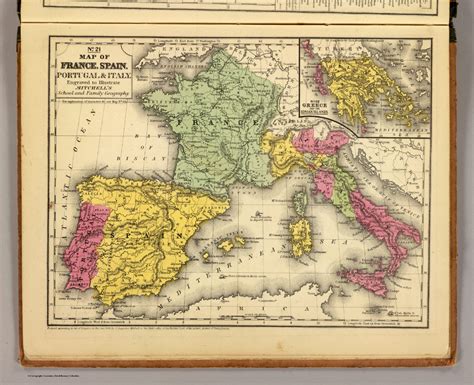 Ver más ideas sobre mapa de francia, francia, enseñanza de francés. France, Spain, Portugal, Italy. - David Rumsey Historical ...