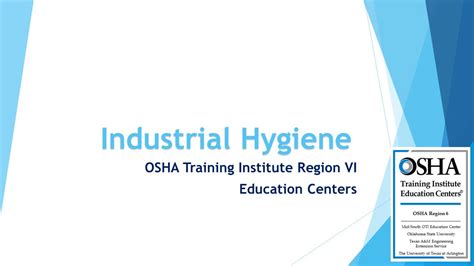 Osha Industrial Hygiene On Vimeo