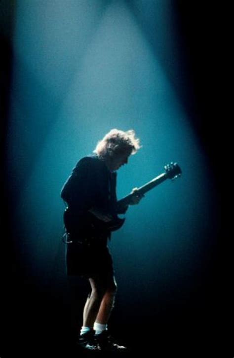 Angus Young Vintage Concert Fine Art Print From Oakland Coliseum Arena