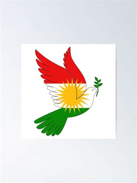 Kurdistan Flagkurdish Flag Poster For Sale By Kurdishshops Redbubble