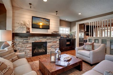 Minneapolis Fireplace Stacked Stone Ideas Living Room