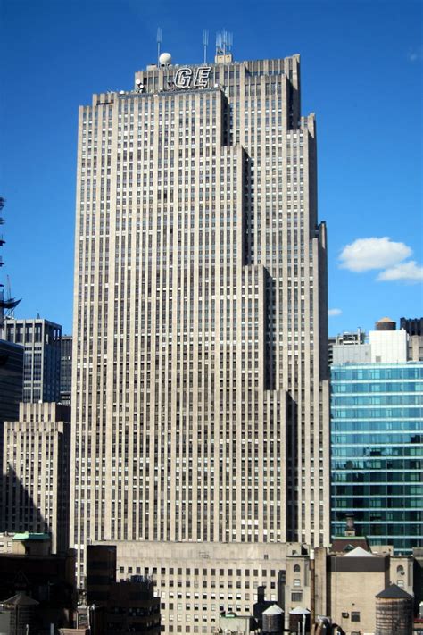Nyc Rockefeller Center Ge Building Taken From 522 5th