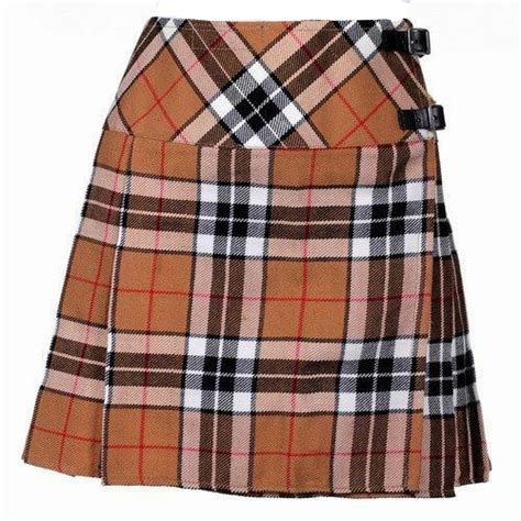 Ladies Knee Length Modern Tartan Pleated Kilt Scottish Kilt