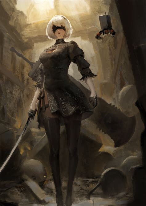 Nier Automata 2b Art Dophood