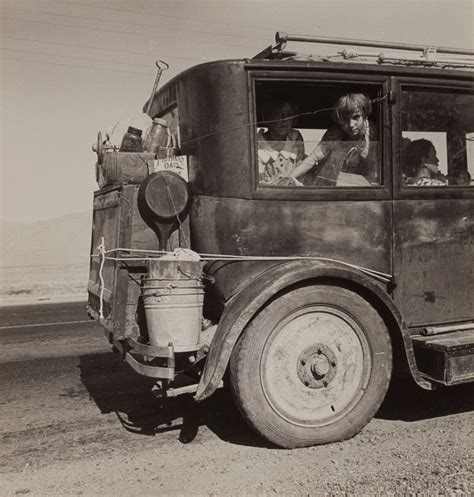 Dorothea Lange Omca Drought Refugees Following The Crops Of California