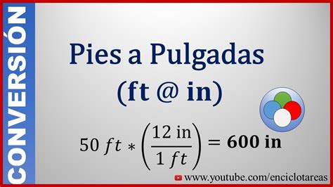 Convertir De Pies A Pulgadas Feet To Inch Youtube