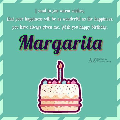 Happy Birthday Margarita