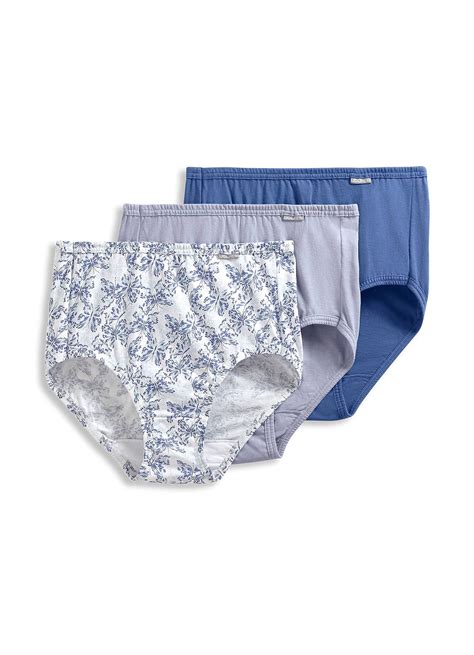 Jockey Womens Elance Brief 3 Pack Underwear Briefs 100 Cotton