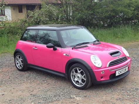 Hot Pink Mini Cooper Vehicle Wrapping Services Pink Mini Coopers