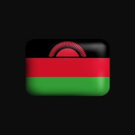 Premium Vector Malawi Flag 3d Icon National Flag Of Malawi