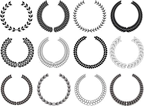 Laurel Wreath Collection Vector Art Icons And Graphics For Free Download