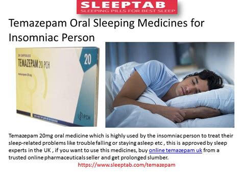 Treat Fragmented Sleep with Temazepam Pills