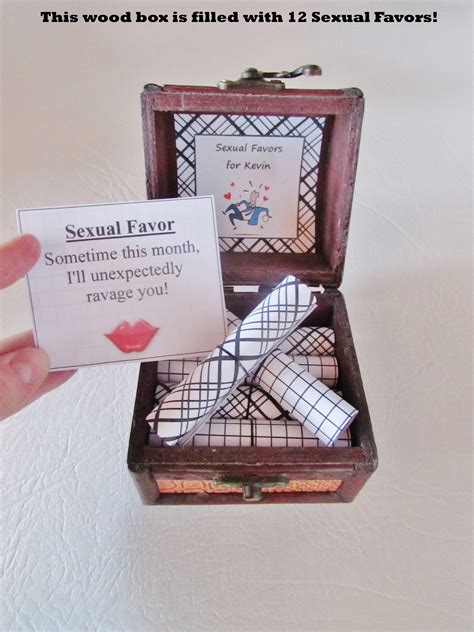 Sexual Favors Scroll Box 12 Sexy Favors For Him In A Wood Etsy Uk