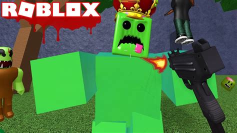 Roblox Zombie Attack Defeating The Giant Zombie Boss Slime