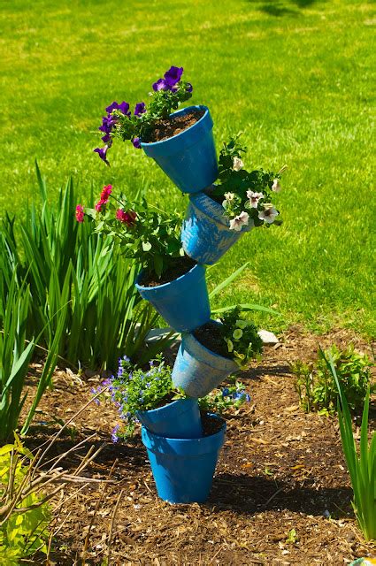 The Creative Dabbler Tipsy Stacked Flower Pots
