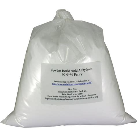 10 Lb Fine Powder Boric Acid H3bo3 999 Pure Orthoboric Acid