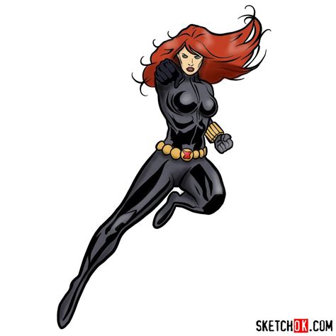 Black Widow Drawing Comic