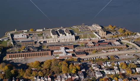 Sing Sing Prison By The Hudson River In Autumn Ossining New York