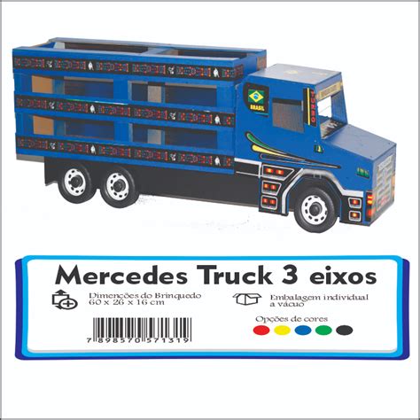 Mercedes Truck Boiadeiro 3 Eixos Shopee Brasil