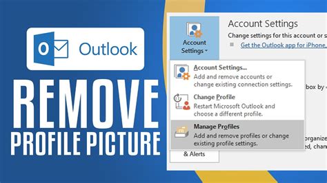 How To Remove Outlook Profile Picture Easy Youtube