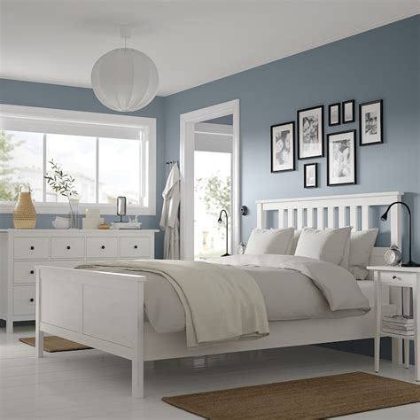 Hemnes Bedroom Furniture Set Of 4 White Stain Standard Double Ikea