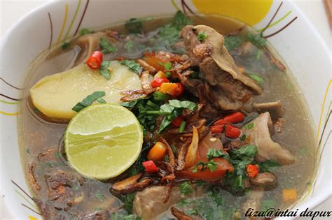Resepi untuk sup ayam ala thai: INTAI DAPUR: Sup Tulang Pedas Masam .....terangkat bebbb