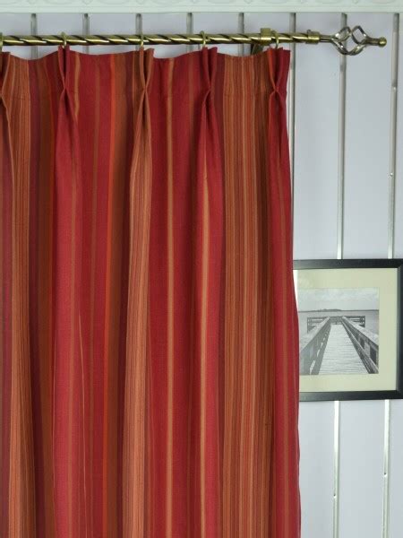 Irregular Striped Double Pinch Pleat Extra Long Curtains 108 120 Inch