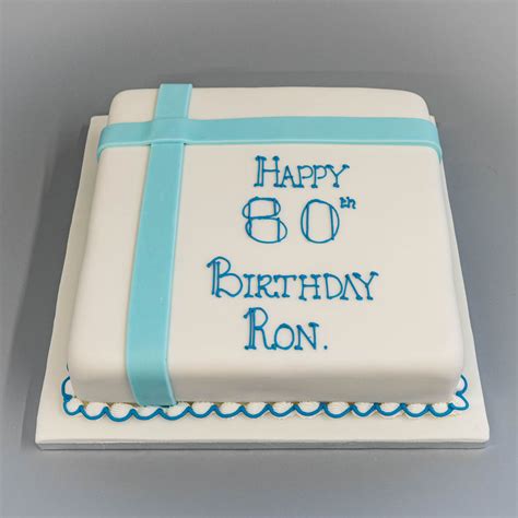 Simple Square Birthday Cake Regency Cakes Online Shop