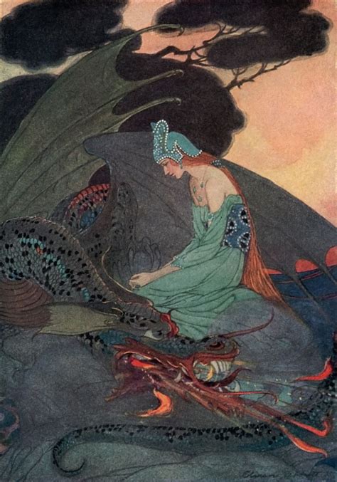 Elenore Abbott An Illustration Of The Princess And Dragon From The Two Brothers A Story
