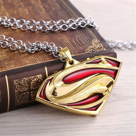 Super Hero Marvel Jewelry Collection Metal Gold Pendant Necklace Mans