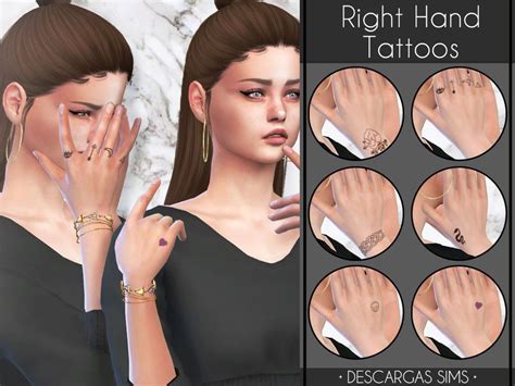 The Sims Sims New Sims 4 Tattoos Girl Tattoos Hand Tattoos Sims 4