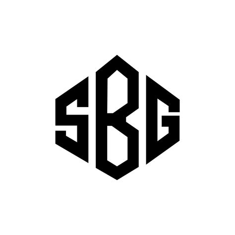 Sbg Letter Logo Design With Polygon Shape Sbg Polygon And Cube Shape