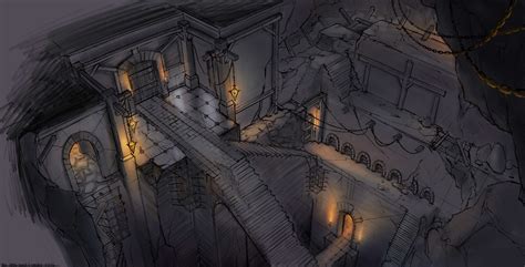 Artstation Diablo 4 Dungeon Concept