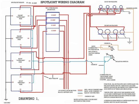 Spotlight High Beam Wiring Diagram Complete Wiring Schemas