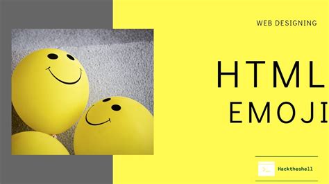 How To Create A Html Emojis Website Designing Youtube