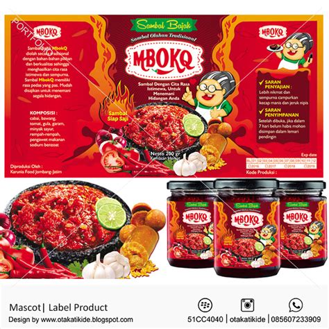 Label Produk Sambaljasa desain kemasan produk ukm, logo perusahaan ...