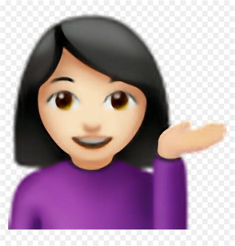 Black Girl Emoji Png Woman Tipping Hand Emoji Png Transparent Png Vhv