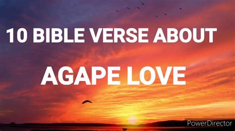 10 Scriptures Bible Verses About Agape Love Youtube