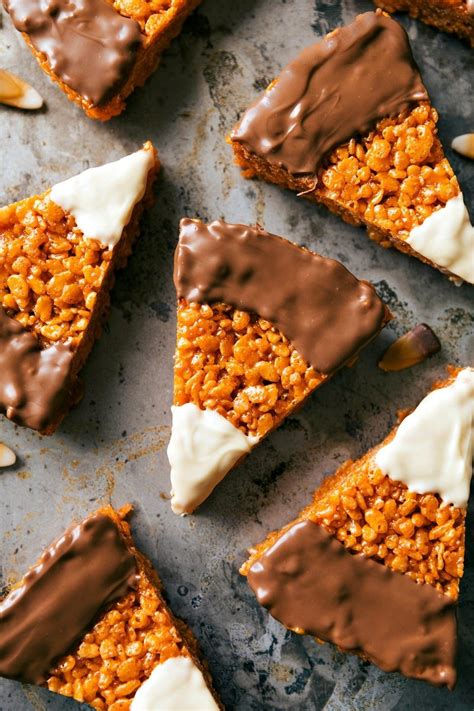 Use dark or milk chocolate for different tastes. 10 Halloween Rice Krispie Treat Recipes - Big Bear's Wife