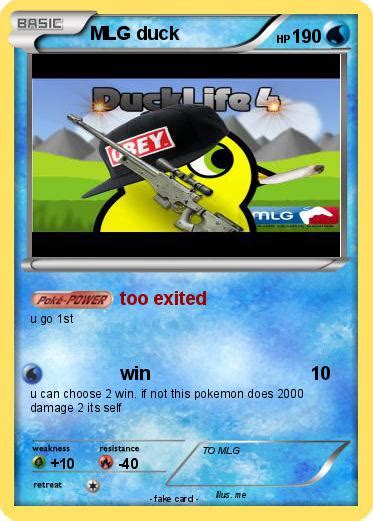 Pokémon Mlg Duck 5 5 Too Exited My Pokemon Card