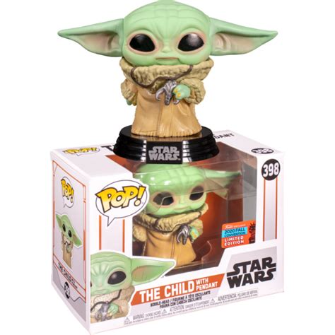 Star Wars The Mandalorian The Child Baby Yoda With Necklace Pop