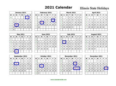 Illinois State Holidays 2021 Federal And State Holidays