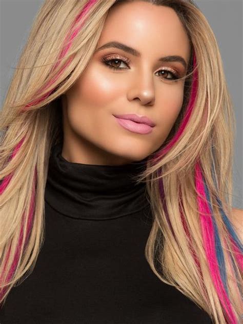 Flaxen blonde is a completely neutral blonde hair color… without any undertones or apparent highlights. 16" Human Hair Clip In Color Strips by hairdo - Hair ...